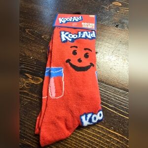 Kool Aid Man Red Unisex Novelty Crew Socks By Odd Sox Fits Shoe Size 6-12 NEW